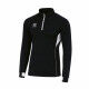 SWEAT 1/2 ZIP RUNNING FARTLEK NOIR/BLANC ERREA