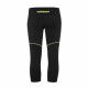 PANTALON 3/4 RUNNING JEM NOIR/VERT FLUO ERREA