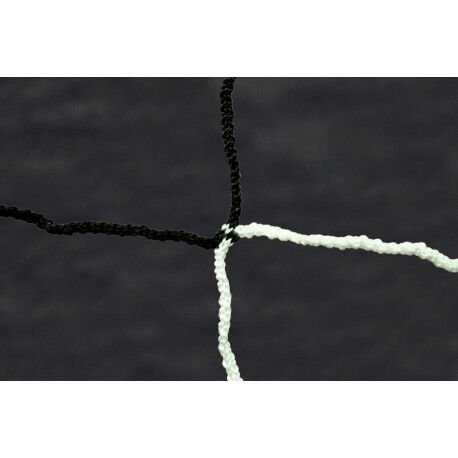 FILET DE FOOTBALL TRAPÉZOÏDAL POUR BUT À 11 BLANC NOIR 4 MM POWERSHOT FILET DE FOOTBALL TRAPÉZOÏDAL POUR BUT À 11 BLANC NOIR 4 MM POWERSHOT