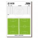 BLOC DE 50 FEUILLES TACTIQUES A4 FOOTBALL ZASTOR 