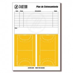 BLOC DE 25 FEUILLES TACTIQUES A4 HANDBALL/FUTSAL ZASTOR
