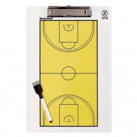 TABLEAU TACTIQUE DOUBLE FACE 34 X 23CM BASKETBALL ZASTOR 