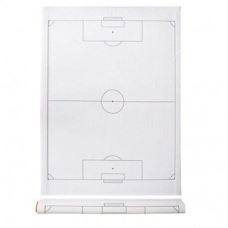 ROULEAU DE 25 FEUILLES TACTIQUES RÉUTILISABLES - FOOTBALL 61 X 78CM ZASTOR 