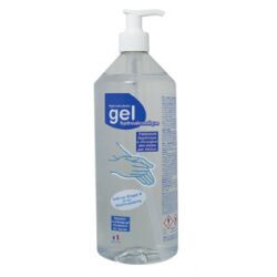 GEL HYDROALCOOLIQUE FLACON 1L AVEC POMPE