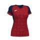 MAILLOT MANCHES COURTES FEMME SUPERNOVA III JOMA MARINE/ROUGE