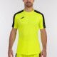 MAILLOT MANCHES COURTES ACADEMY III JOMA JAUNE FLUO/NOIR