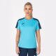 MAILLOT MANCHES COURTES FEMME ACADEMY III JOMA TURQUOISE/MARINE