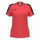 MAILLOT MANCHES COURTES FEMME ACADEMY III JOMA CORAIL FLUO/NOIR