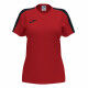 MAILLOT MANCHES COURTES FEMME ACADEMY III JOMA ROUGE/NOIR