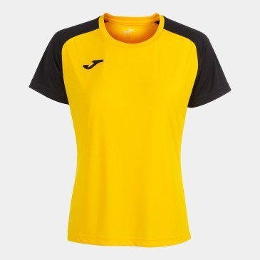 MAILLOT FEMME MANCHES COURTES ACADEMY IV JOMA JAUNE/NOIR