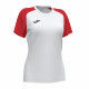 MAILLOT FEMME MANCHES COURTES ACADEMY IV JOMA BLANC/ROUGE