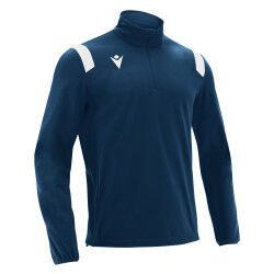 SWEAT 1/2 ZIP TRAINING GANGE MARINE/BLANC MACRON