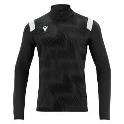 SWEAT 1/2 ZIP TRAINING PURUS NOIR/BLANC MACRON