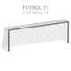 PAIRE DE FILETS FOOTBALL CHAMPION BLANC POUR BUT À 11 ZASTOR - 5012
