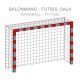 PAIRE DE FILETS HANDBALL/FUTSAL EXPERT BLANC ZASTOR - 5053