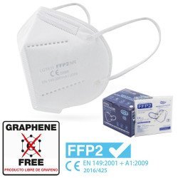 Masques de protection respiratoire FFP2 blanc en boîte de 25