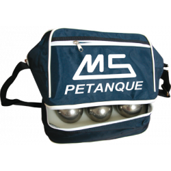 Sac pétanque VMS compartiment 6 boules BLEU MS PETANQUE