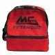 Sac pétanque VMS compartiment 6 boules ROUGE MS PETANQUE