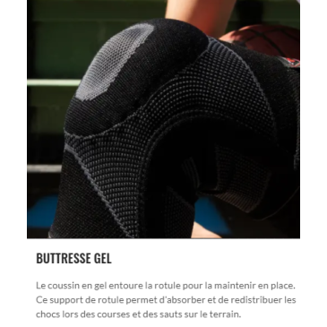 GENOUILLÈRE DE SOUTIEN ÉLASTIQUE AVEC CONTREFORTS EN GEL MCDAVID - 5125