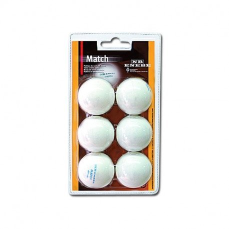 6 BALLES DE TENNIS DE TABLE NB MATCH BLANC ENEBE - 845505 6 BALLES DE TENNIS DE TABLE NB MATCH BLANC ENEBE - 845505