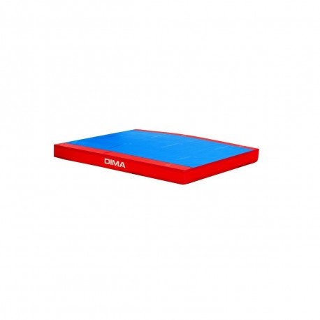MATELAS DE RECEPTION 300X200X20CM BORDS ROUGES - ASSOCIATIF VELCRO EN BOUT DIMASPORT - 25110