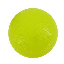 BALLON DE FOOTBALL EN PVC 15CM - JAUNE FLUO POWERSHOT - FA305