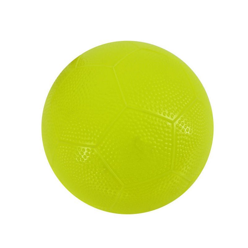 BALLON FOOT EN PVC 15 CM JAUNE FLUO POWERSHOT FA305 - VENTE PRIVEE