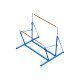 BARRES ASYMETRIQUES DE GYMNASTIQUE ENTRAINEMENT AVEC EMBASE REPLIABLE ET ROULEMENTS DIMASPORT - 24168
