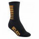 CHAUSSETTES STRIPED NOIR/ORANGE CLAIR SELECT