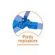 BARRES ASYMETRIQUES DE GYMNASTIQUE ENTRAINEMENT AVEC EMBASE REPLIABLE ET ROULEMENTS DIMASPORT - 24168