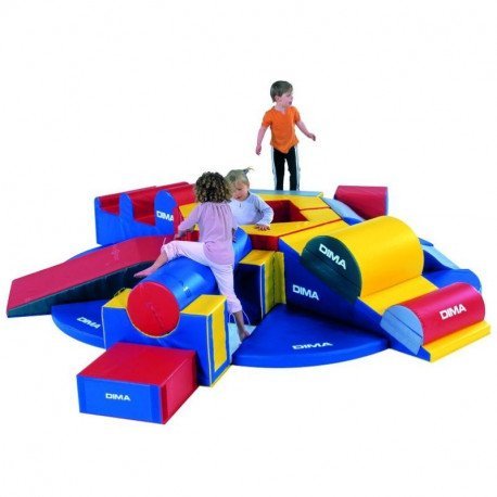 PARCOURS MEME PAS PEUR 20 MODULES MOUSSE POUR ENFANT DE 2-8 ANS DIMASPORT - K3570