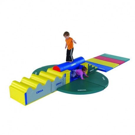 PARCOURS DE MOTRICITÉ DU COW-BOY 10 MODULES MOUSSES POUR ENFANT DE 2-8 ANS DIMASPORT - K3525