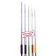 LOT DE 3 JAVELOTS CLUB ALUMINIUM POINTE ACIER 400g DIMASPORT