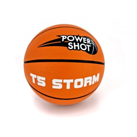 Ballon basket STORM caoutchouc T5 (TAILLE 5) POWERSHOT - BBA12