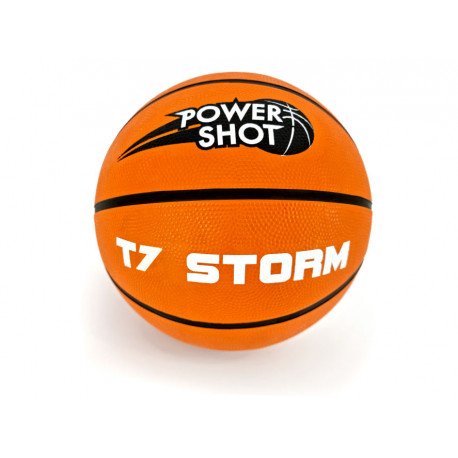 Ballon basket STORM caoutchouc T7 (TAILLE 7) POWERSHOT - BBA14