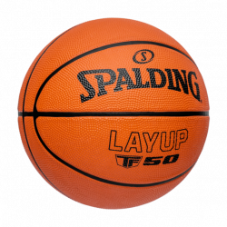 Ballon basket intérieur extérieur taille 6 LAYUP TF 50 en caoutchouc T6 SPALDING