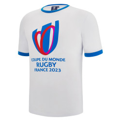 T-shirt COUPE DU MONDE DE RUGBY FRANCE 2023 adulte blanc MACRON 