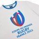 T-shirt COUPE DU MONDE DE RUGBY FRANCE 2023 adulte blanc MACRON 