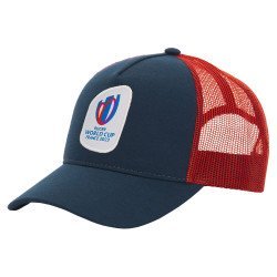 CASQUETTE COUPE DU MONDE DE RUGBY FRANCE 2023 MARINE ROUGE MACRON