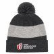 Bonnet COUPE DU MONDE DE RUGBY FRANCE 2023 avec pompom gris MACRON