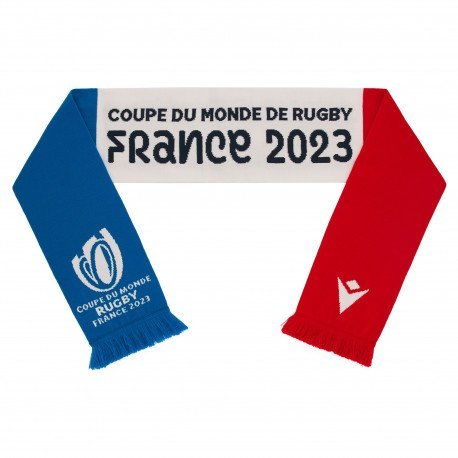 ÉCHARPE COUPE DU MONDE DE RUGBY FRANCE 2023 BLEU BLANC ROUGE MACRON