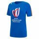 T-shirt COUPE DU MONDE DE RUGBY FRANCE 2023 adulte femme bleu MACRON 