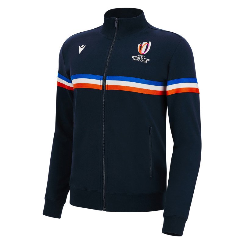 Veste COUPE DU MONDE DE RUGBY FRANCE 2023 adulte marine MACRON 57127242 VENTE PRIVEE SPORTS