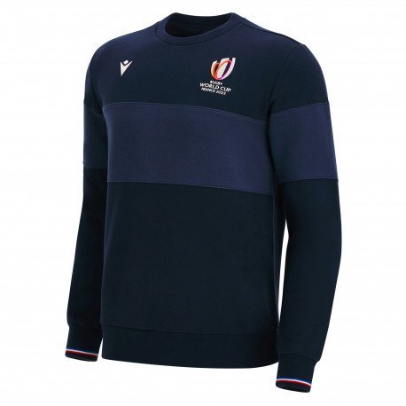 Sweat col rond COUPE DU MONDE DE RUGBY FRANCE 2023 adulte marine MACRON 