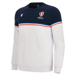 Sweat col rond COUPE DU MONDE DE RUGBY FRANCE 2023 adulte blanc MACRON