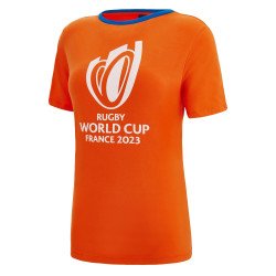 T-shirt COUPE DU MONDE DE RUGBY FRANCE 2023 adulte femme rouge MACRON 