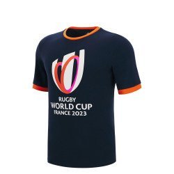 T-shirt COUPE DU MONDE DE RUGBY FRANCE 2023 junior marine MACRON 57127269