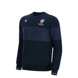 Sweat col rond COUPE DU MONDE DE RUGBY FRANCE 2023 junior marine MACRON 57127276