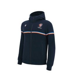 Veste capuche COUPE DU MONDE DE RUGBY FRANCE 2023 junior marine MACRON 57127278