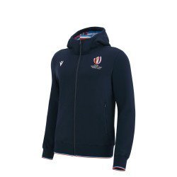Veste capuche COUPE DU MONDE DE RUGBY FRANCE 2023 junior marine MACRON 57127280